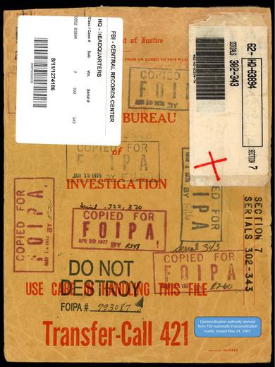 Two DuPont employees reported seeing a blue light with an orange — first page of the declassified document