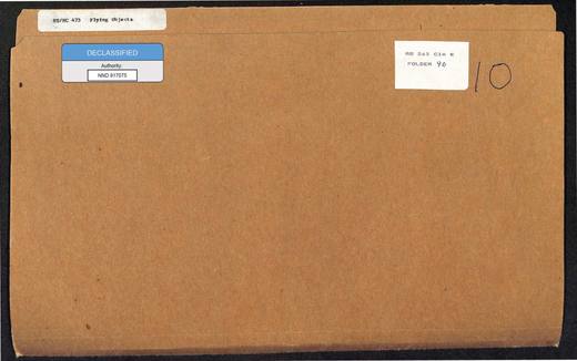 Scientific-Advisory-Panel-on-Unidentified-Flying-Objects Report — first page of the declassified document