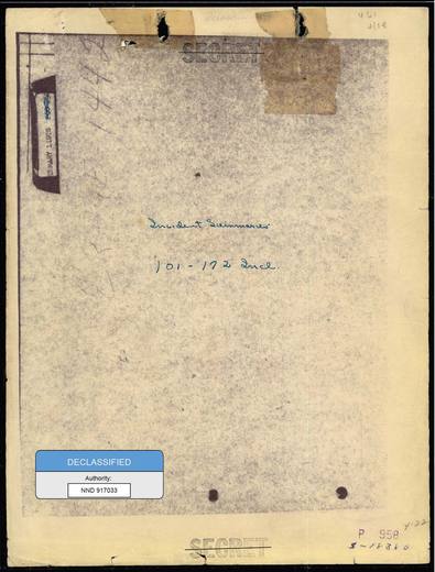 US-AirForce Analysis-of-Flying-Objects-in-the-US 101-172 — first page of the declassified document
