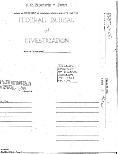 Correspondence-Relating-to-UFO-Sightings 1967 1974 — first page of the declassified document